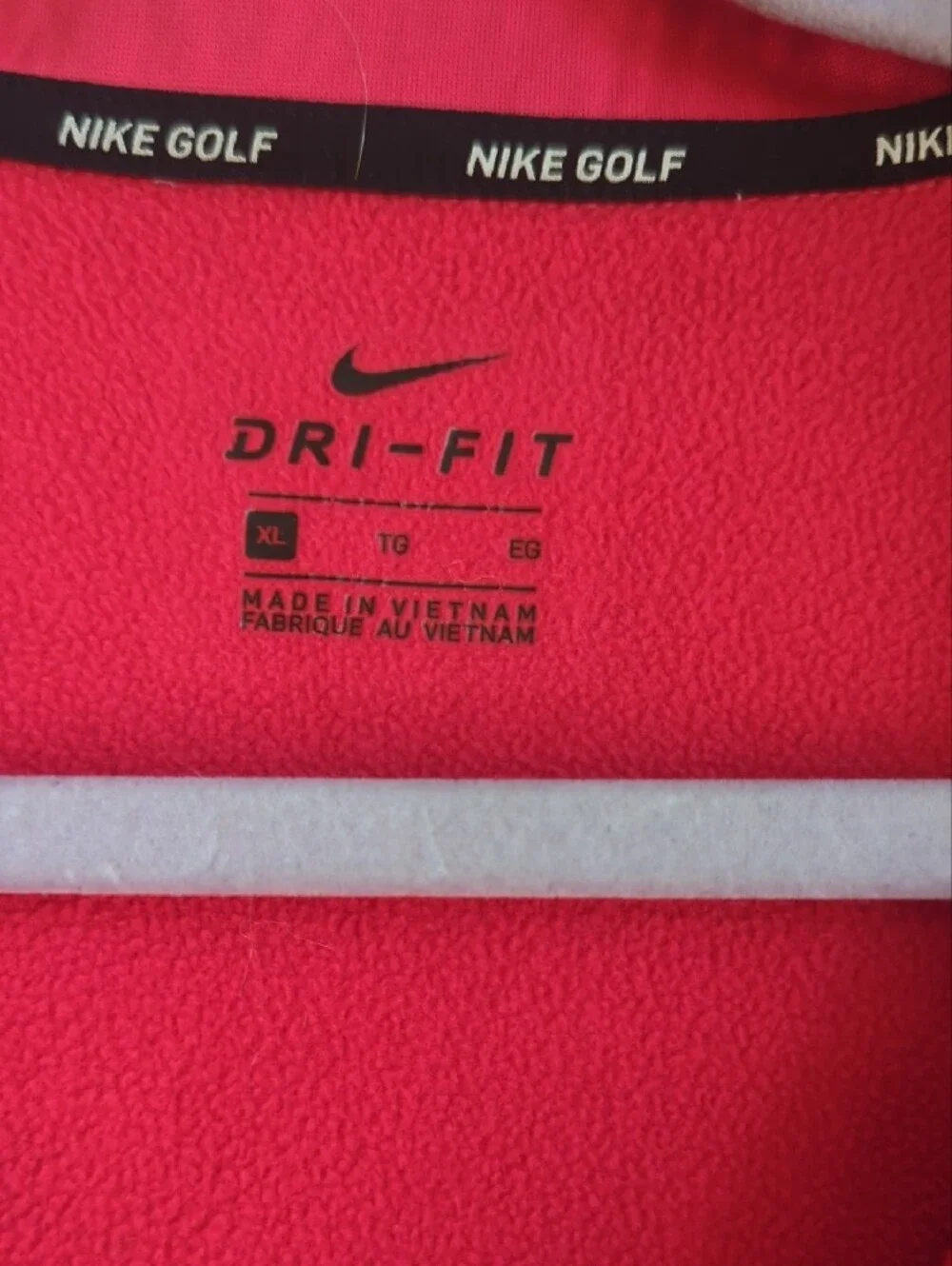 Nike Red Dri-FIT Half-Zip Pullover